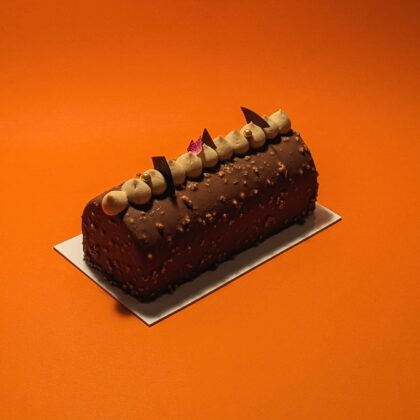 Bûche Chocolat - Hojicha - Noisette